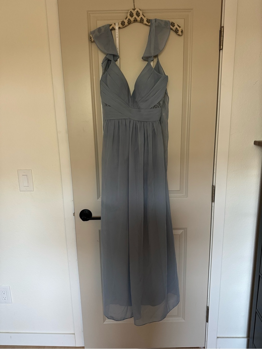 Azazie Light Blue Maxi Dress